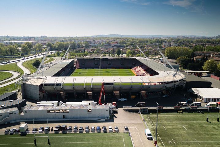 A general view of the Stade Ernest-Wallon, April 14, 2024.